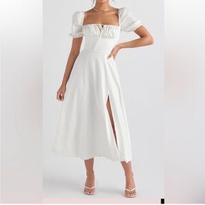 House of CB Tallulah Puff Sleeve Midi Sundress